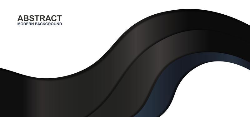 White  dark blue and black metallic wave overlapping background. Abstract modern background.
