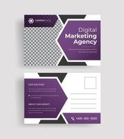 Corporate Professional Business Postcard Design, Event Card Design, Direct Mail EDDM Template, vector