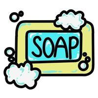 diseño vectorial de jabón de baño adecuado para iconos, logotipos, adhesivos y otros vector