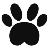 Cat paw print vector design suitable for stickers, logos, and others