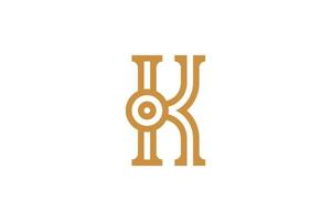 K Letter Colorful Logo vector