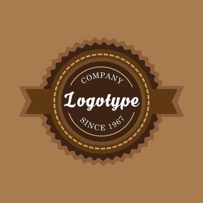 Vintage badge and label template