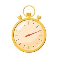 Stopwatch icon in cartoon style vector