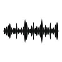 Equalizer tune icon, simple black style vector