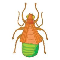 icono de insecto, estilo de dibujos animados vector