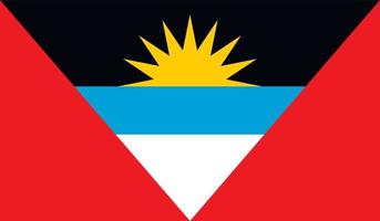 imagen de la bandera de antigua y barbuda vector