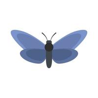 Light butterfly icon, flat style. vector