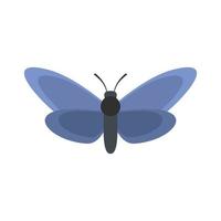 icono de mariposa ligera, estilo plano. vector