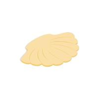 Seashell icon in isometric 3d style vector