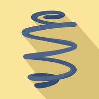 Elastic spring icon, flat style vector