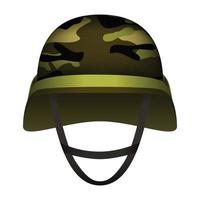 Modern design army helmet mockup, realistic style vector