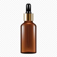 Dropper in glass bottle icon, realistic style