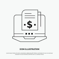 Subscription Model Subscription Model Digital Line Icon Vector