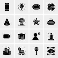 16 Universal Business Icons Vector Creative Icon Illustration to use in web and Mobile Related project