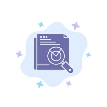 Page Search Web Page Search Layout Blue Icon on Abstract Cloud Background vector