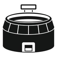 Football arena icon, simple style vector