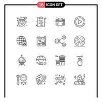 16 Thematic Vector Outlines and Editable Symbols of discount configuration plumbing world play Editable Vector Design Elements