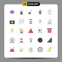 Universal Icon Symbols Group of 25 Modern Flat Colors of profile male plant avatar gas Editable Vector Design Elements