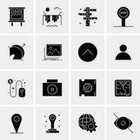 16 Universal Business Icons Vector Creative Icon Illustration to use in web and Mobile Related project