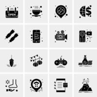 16 Universal Business Icons Vector Creative Icon Illustration to use in web and Mobile Related project