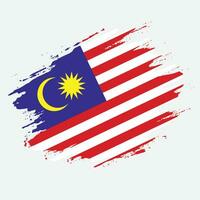 Malaysia grungy flag vector