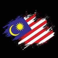 Colorful abstract Malaysia flag design vector