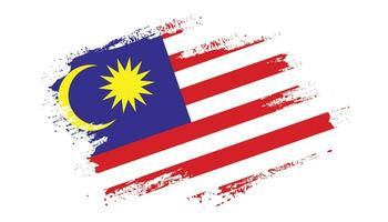 New hand paint Malaysia abstract flag vector