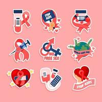 World Aids Day Sticker Label Template Collections