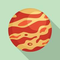 icono del planeta venus, estilo plano vector