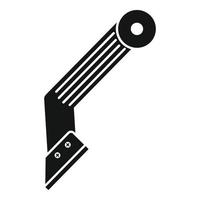 icono de cuchillo de construcción, estilo simple vector