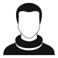 Man avatar icon vector simple