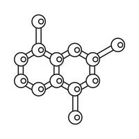 icono de celosía de cristal en estilo de esquema vector