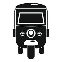 icono de rickshaw, estilo simple vector