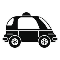 Driverless car icon, simple style vector