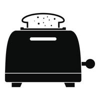 Bread toaster icon, simple style vector
