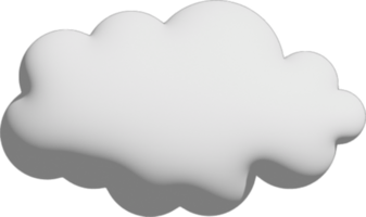 icono de recorte de nube blanca png