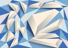 polygon background, abstract triangle, icy blue tone, Vector illustration.