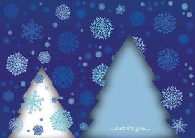 Vector abstract, Pattern snowflakes on dark blue background. vector illustration.