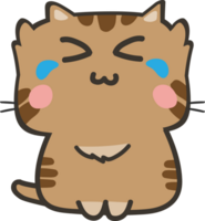 recorte de personagem de desenho animado de gato png