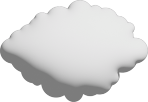 icono de recorte de nube blanca png