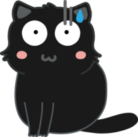 recorte de personagem de desenho animado de gato png