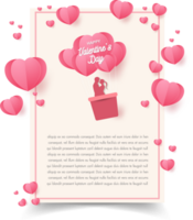 Liebe Valentinstag Crop-out-Design png