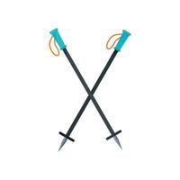 Climb sticks icon, flat style vector