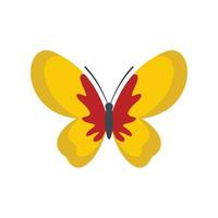 Beautiful butterfly icon, flat style. vector