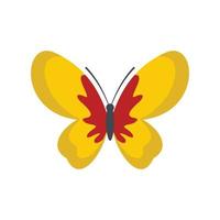 hermoso icono de mariposa, estilo plano. vector