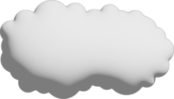 icono de recorte de nube blanca png