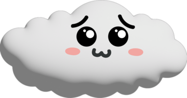 vit moln tecknad serie karaktär beskärning png