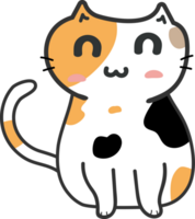 Cat cartoon character crop-out png