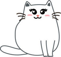 Cat cartoon character crop-out png