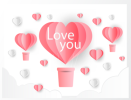 Love valentines crop-out design png